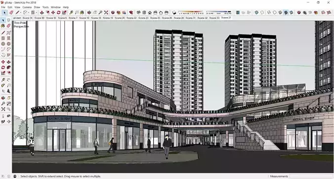 Sketchup Shopping Center G9