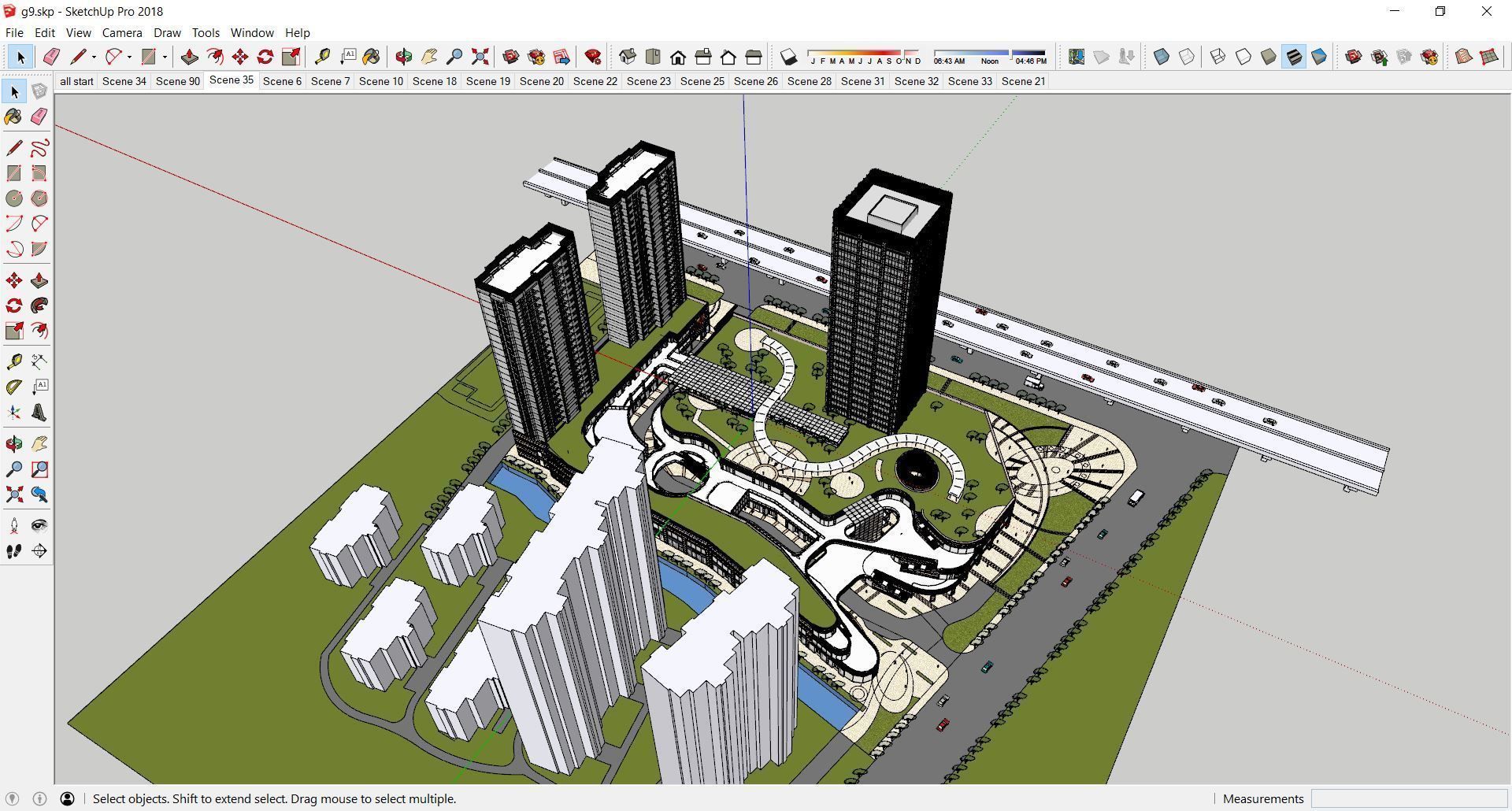 Sketchup Shopping Center G9 3D model_7