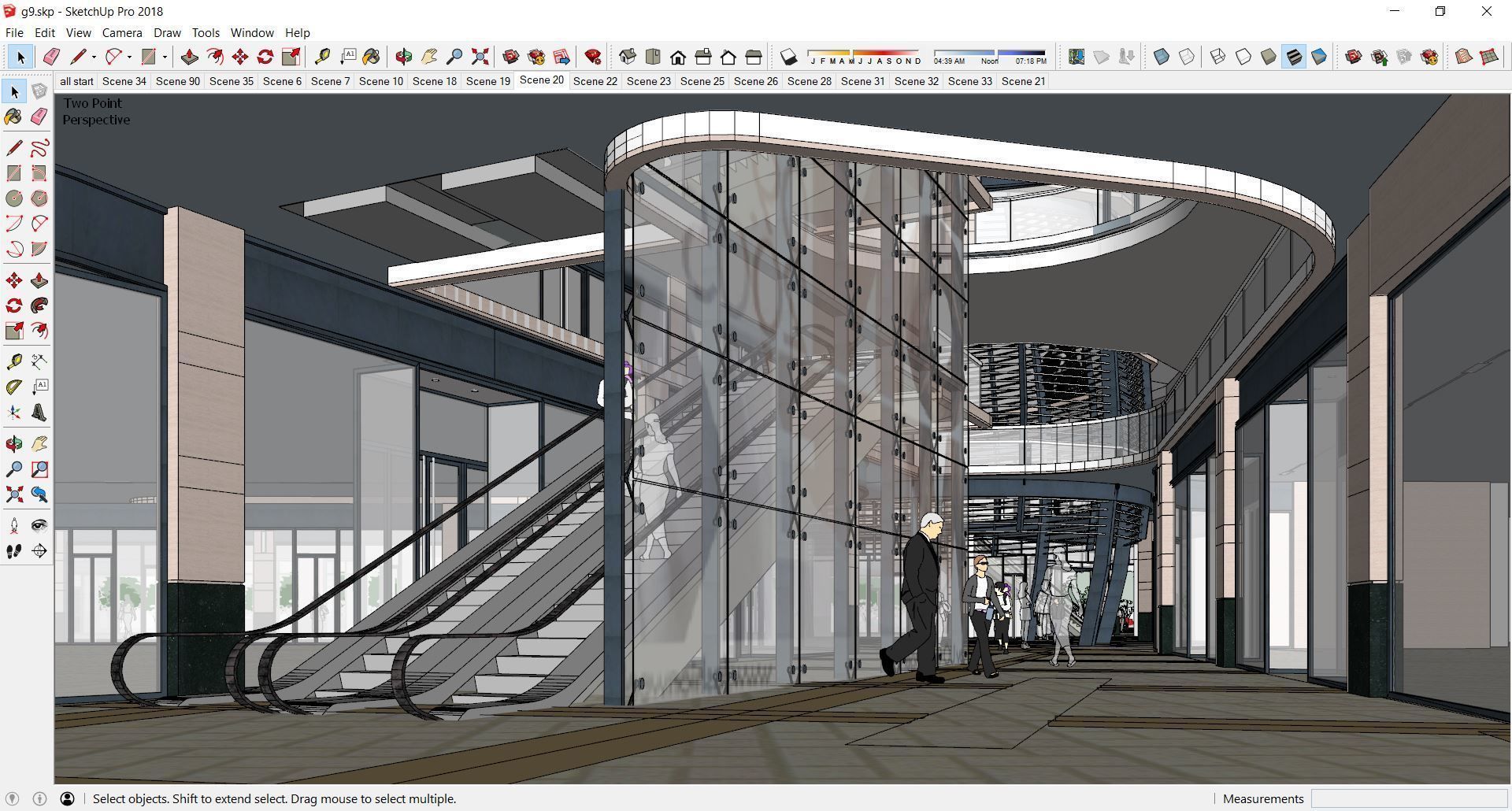 Sketchup Shopping Center G9 3D model_1
