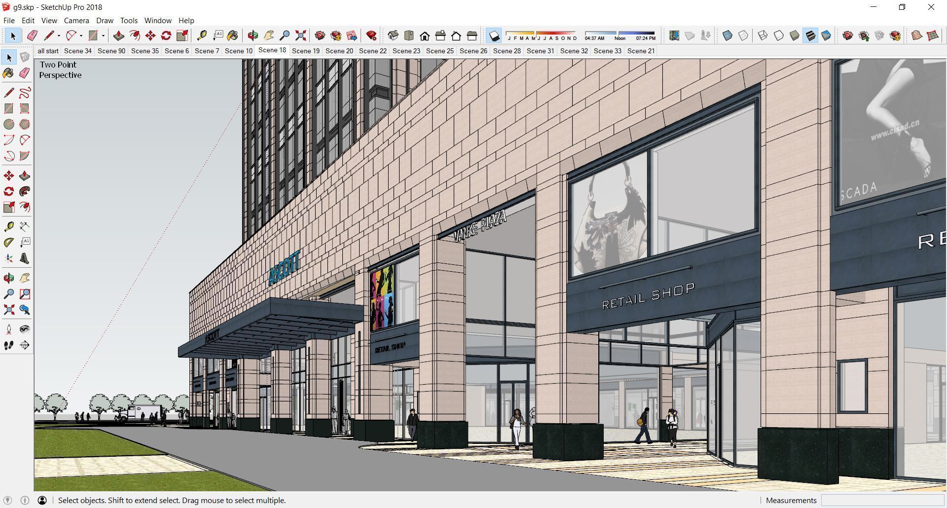 Sketchup Shopping Center G9 3D model_3