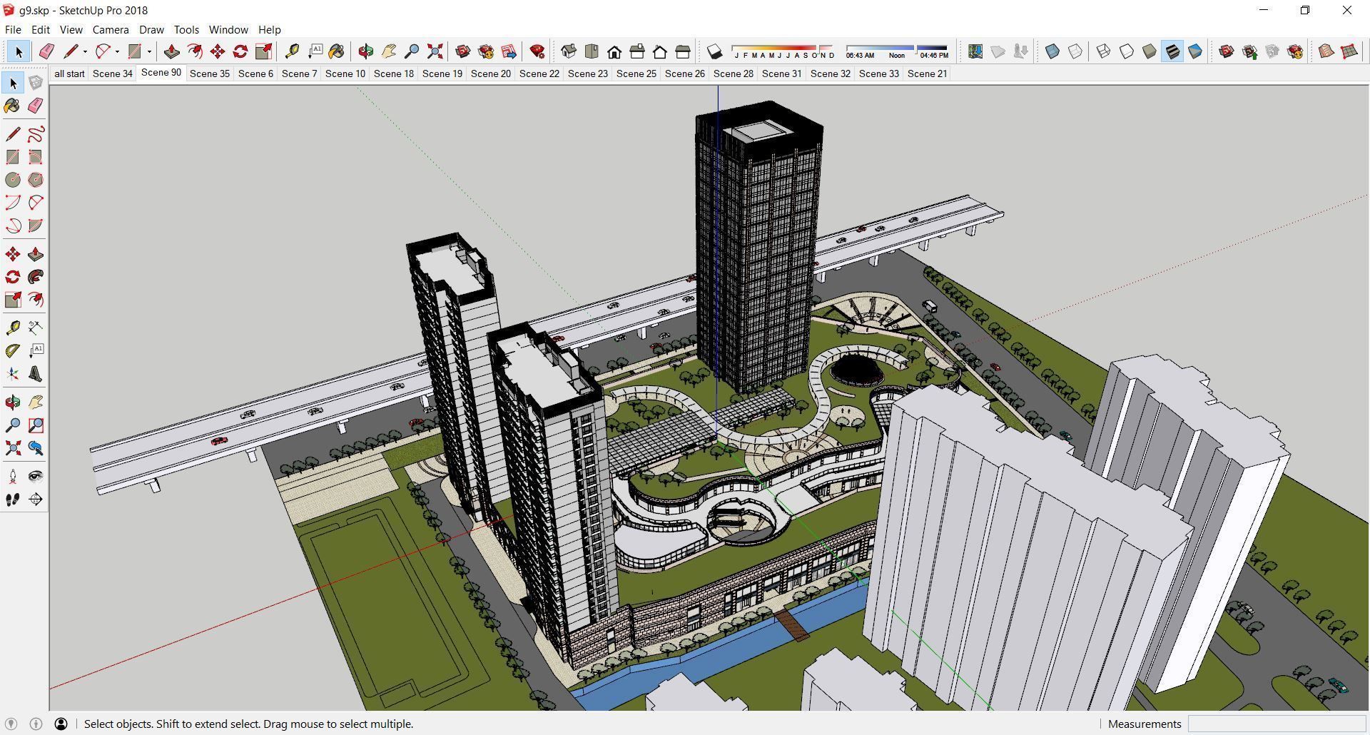 Sketchup Shopping Center G9 3D model_8