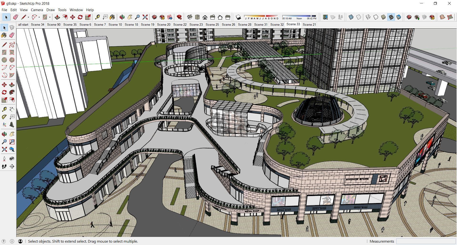 Sketchup Shopping Center G9 3D model_11