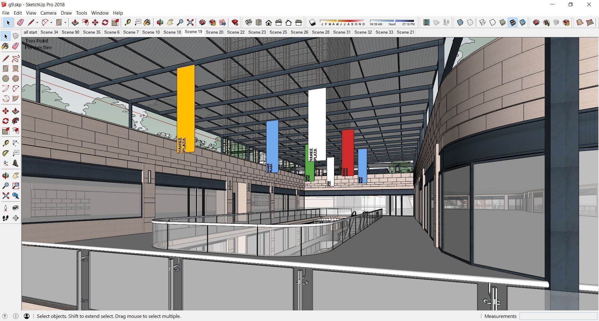 Sketchup Shopping Center G9 3D model_2
