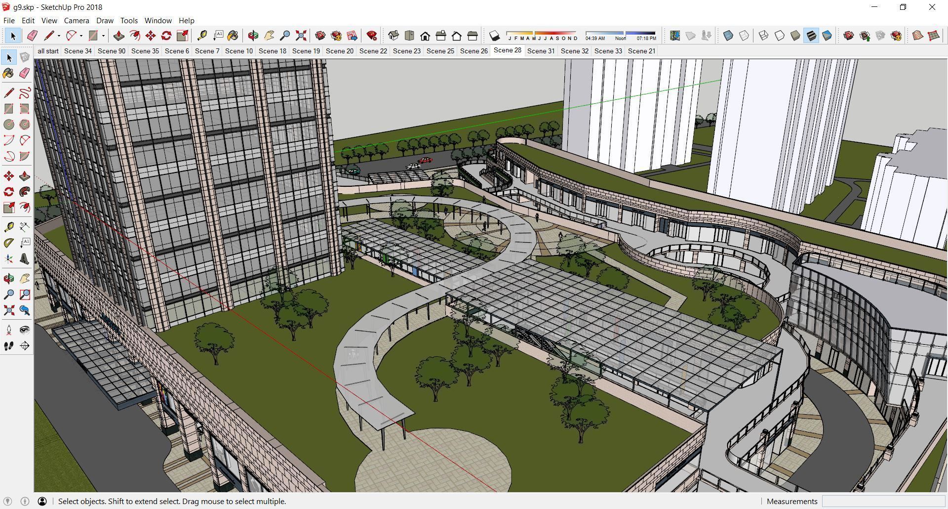 Sketchup Shopping Center G9 3D model_14