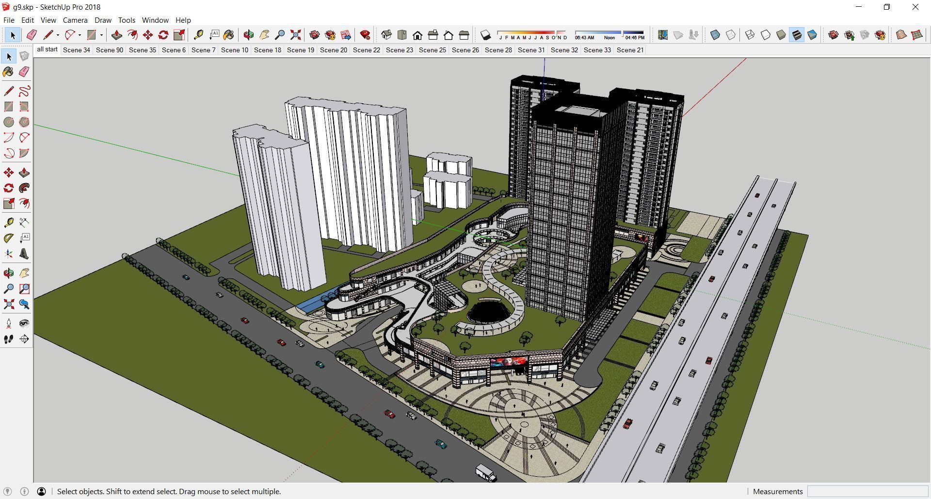 Sketchup Shopping Center G9 3D model_10