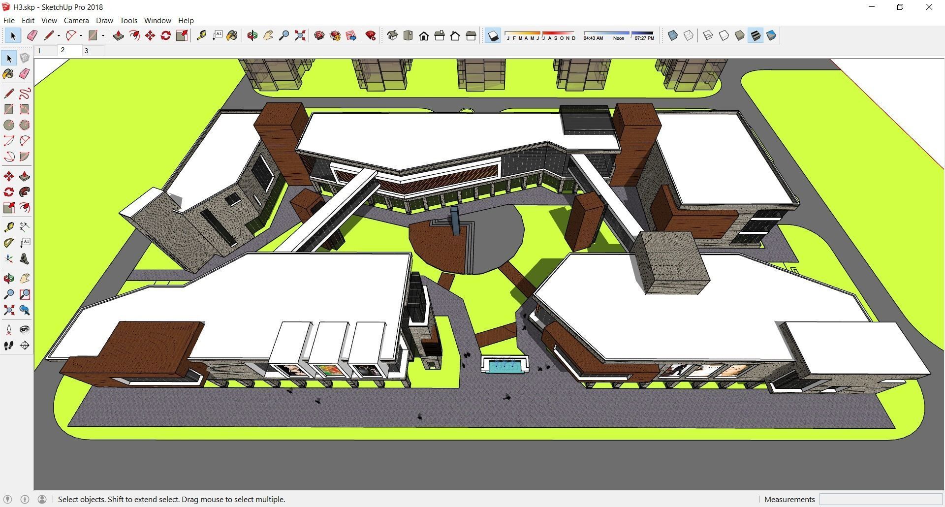 Sketchup Shopping Center H3 3D model_2