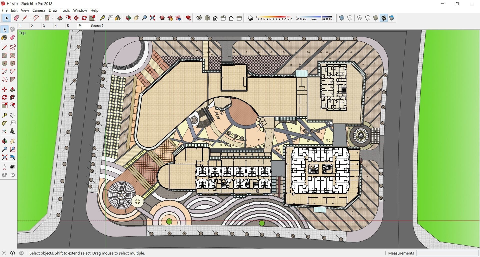 Sketchup Shopping Center H4 3D model_5