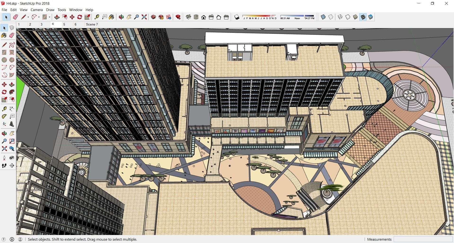 Sketchup Shopping Center H4 3D model_3