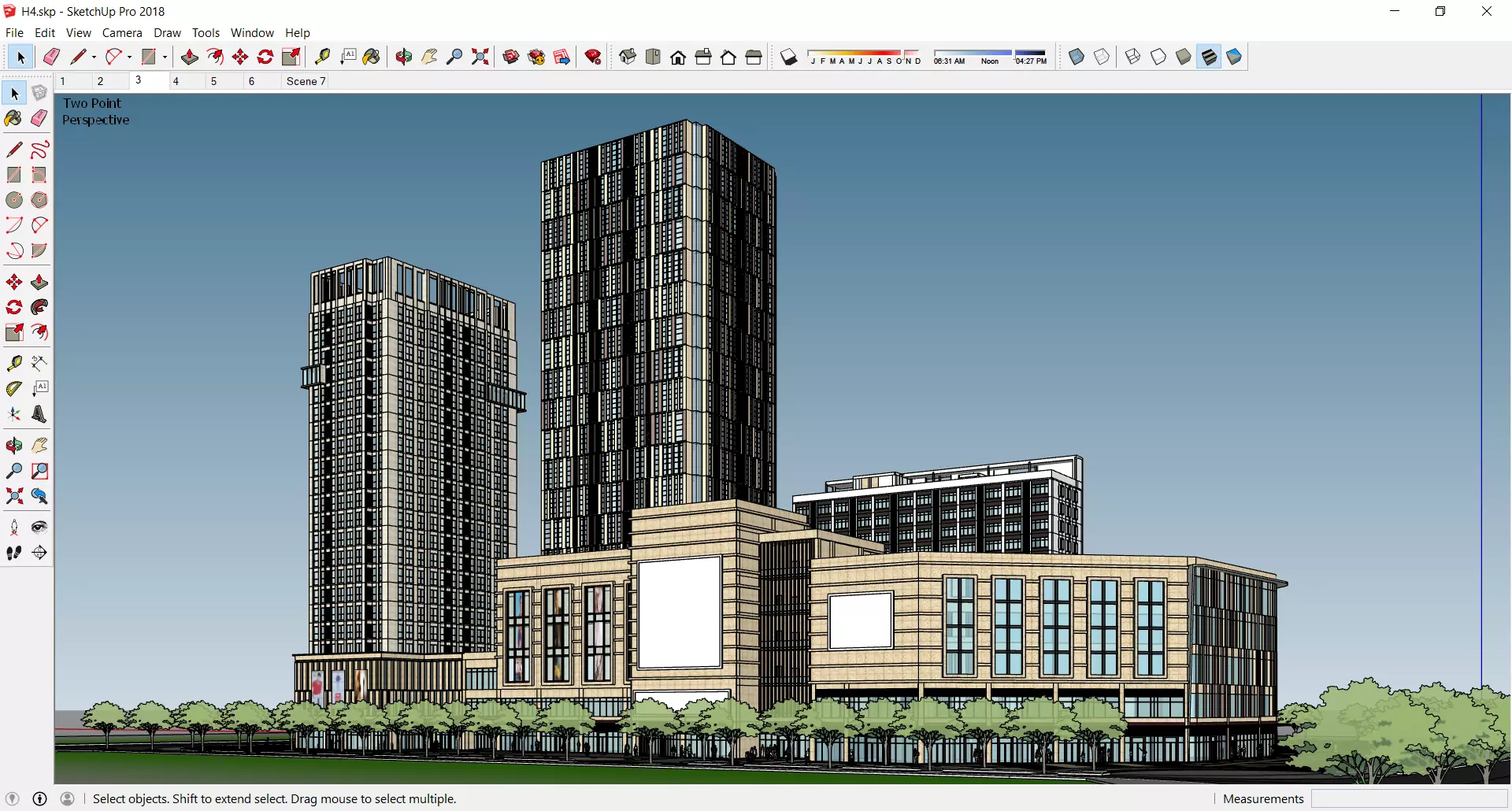 Sketchup Shopping Center H4 3D model_0