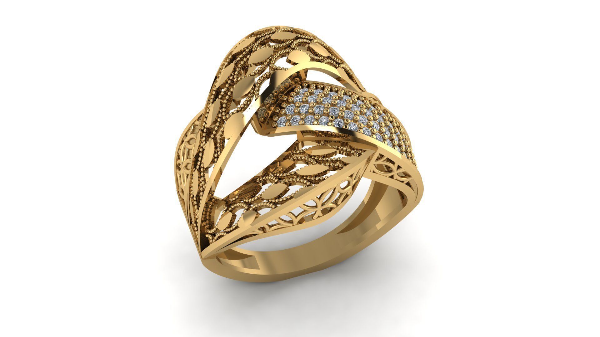 Ring sky pattern 12 3D print model_1