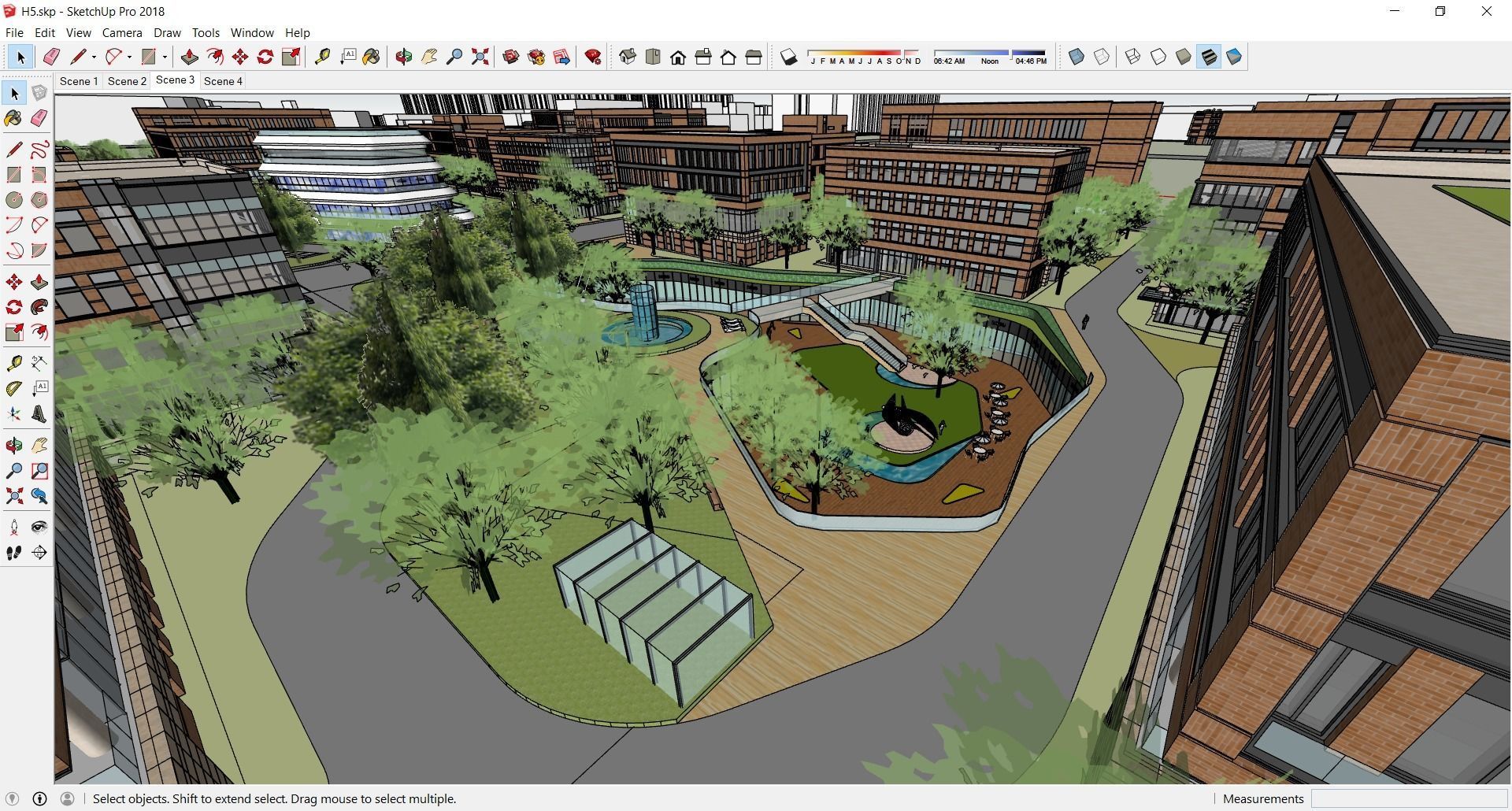 Sketchup Shopping Center H5 3D model_3