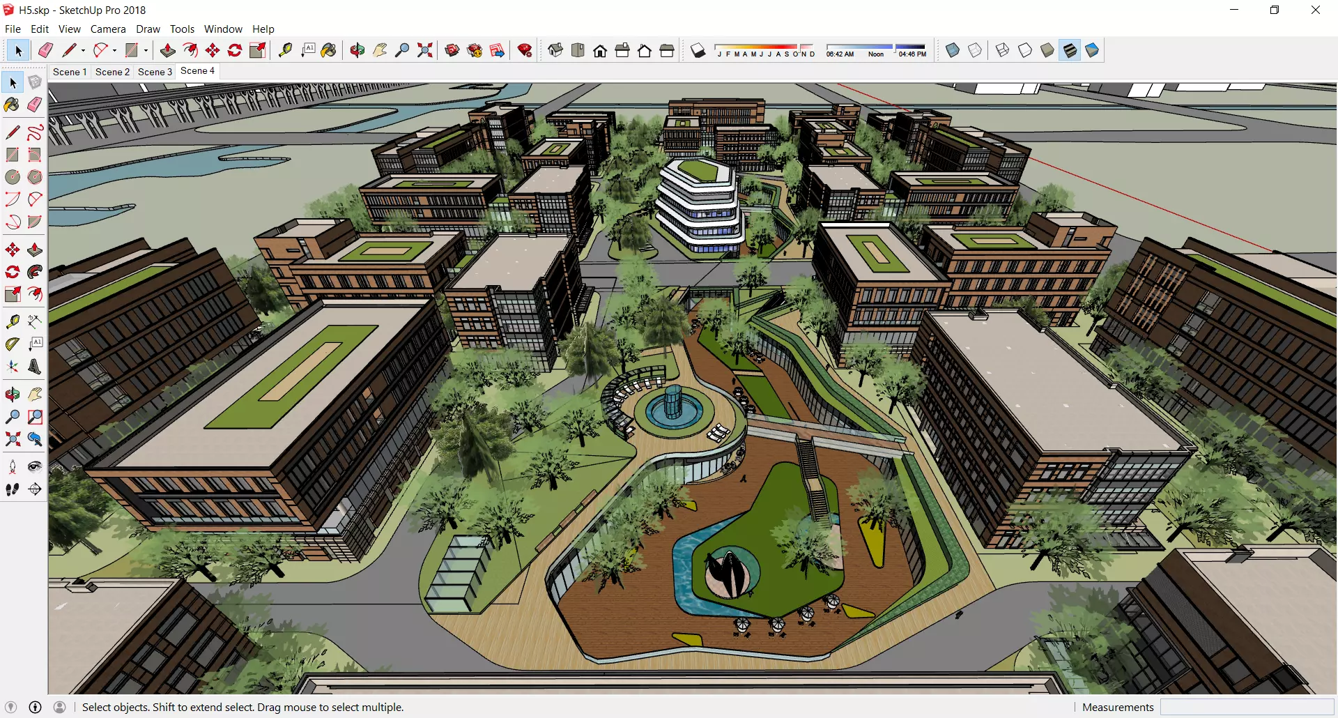 Sketchup Shopping Center H5 3D model_0