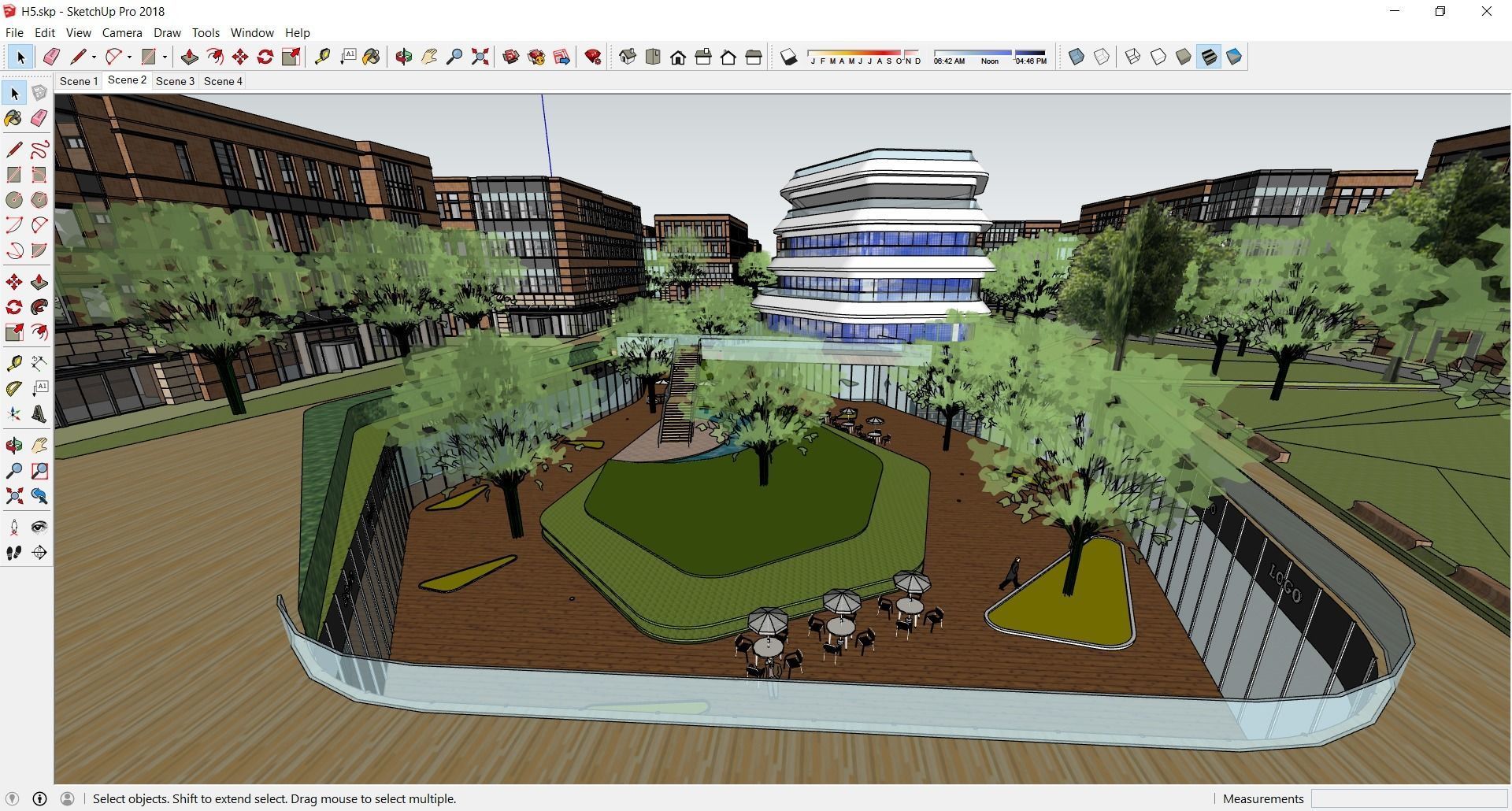 Sketchup Shopping Center H5 3D model_2