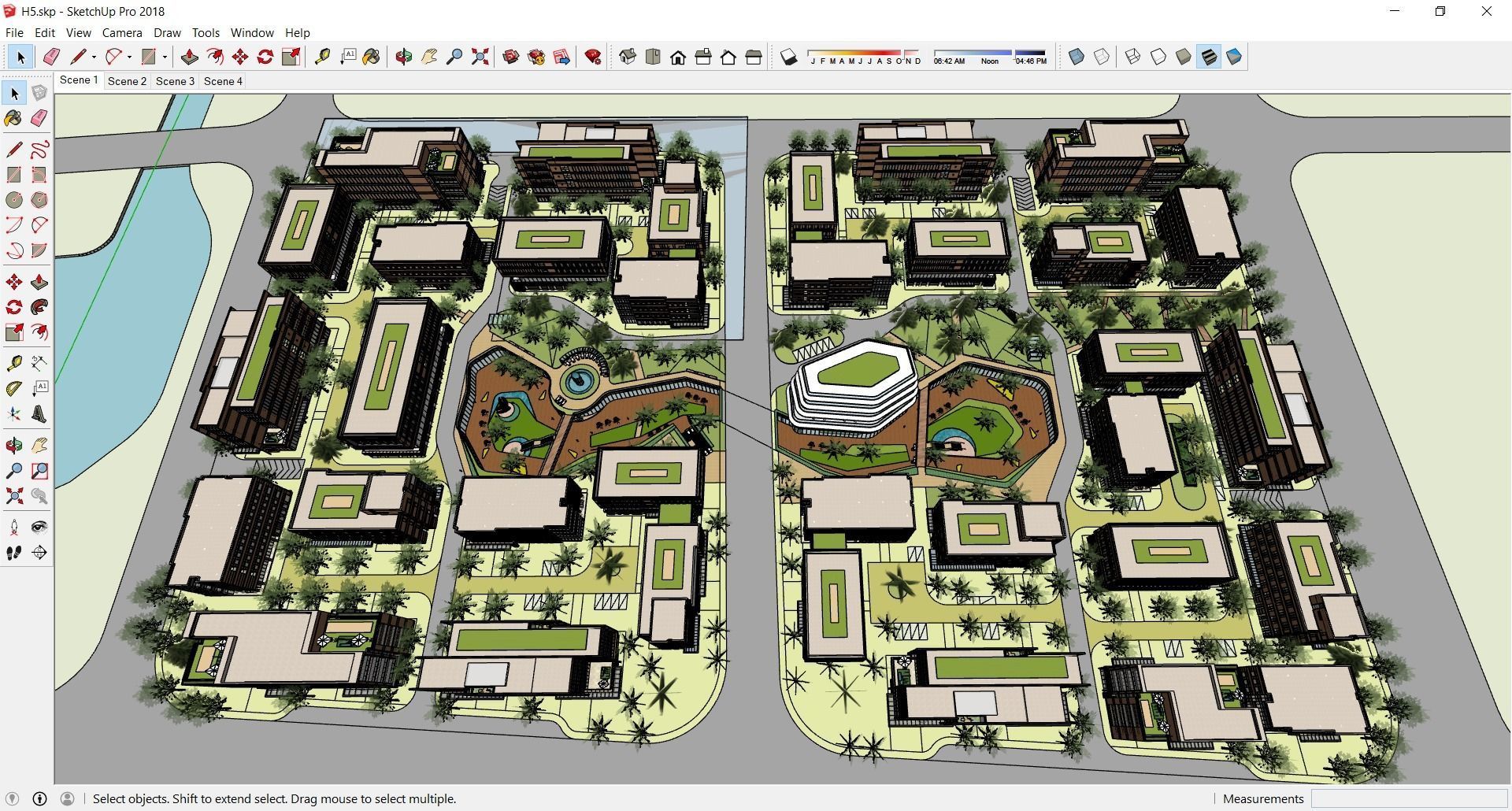 Sketchup Shopping Center H5 3D model_1