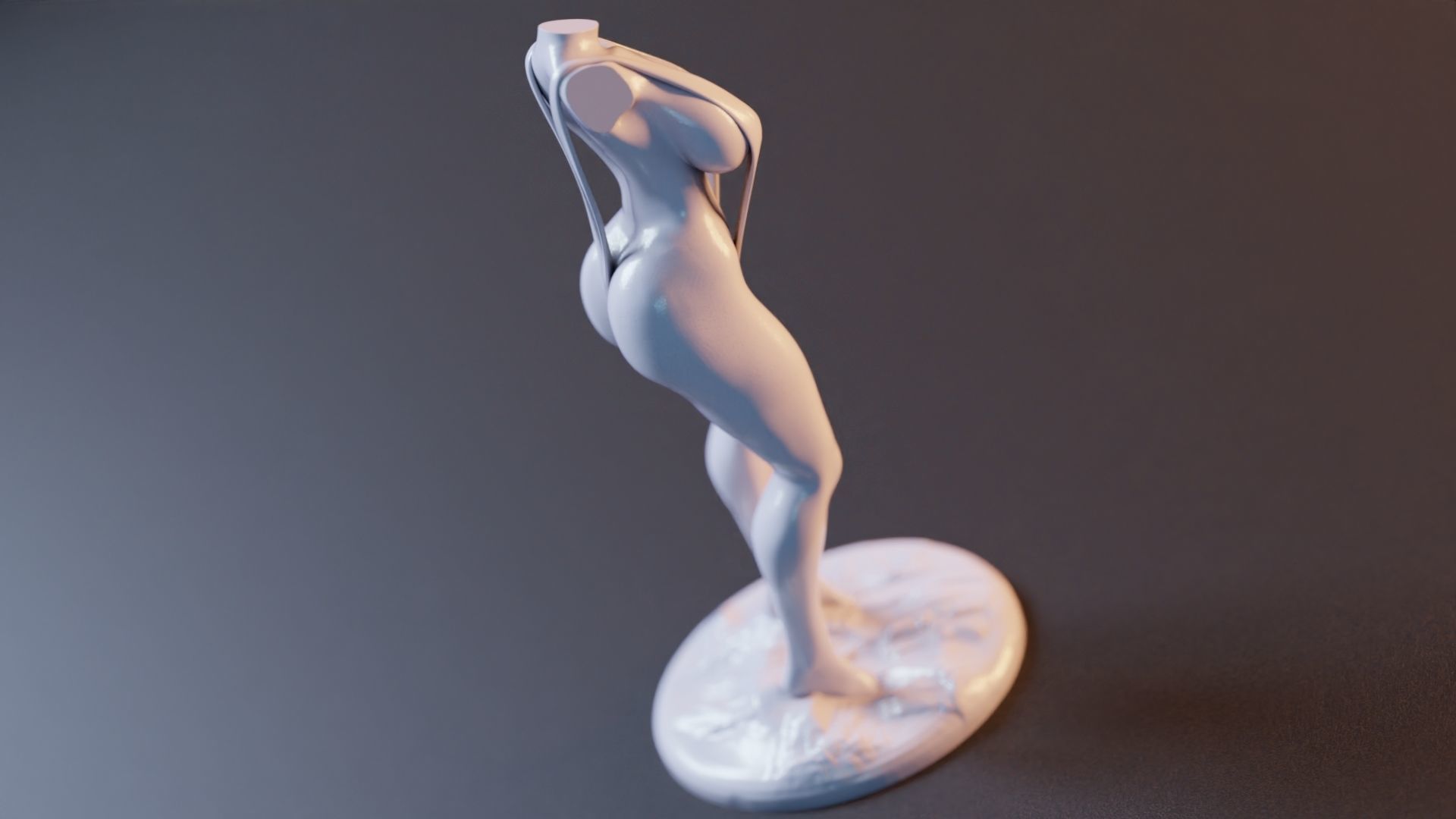 Sexy Woman Statue 11 3D print model_11