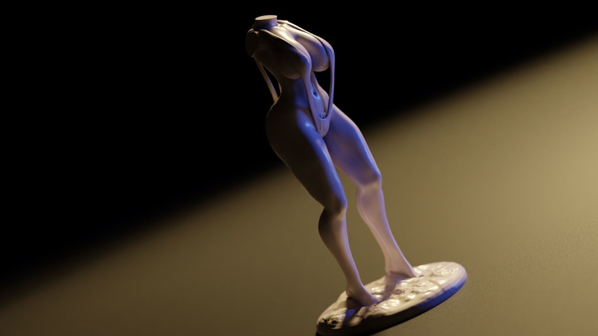 Sexy Woman Statue 11 3D print model_6