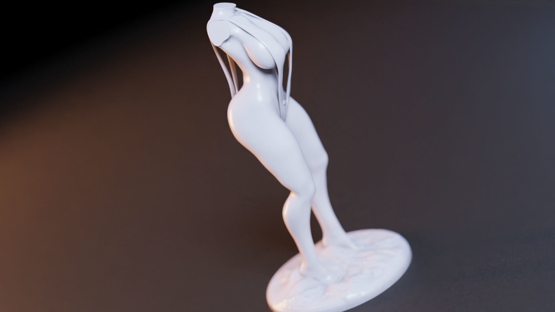 Sexy Woman Statue 11 3D print model_10