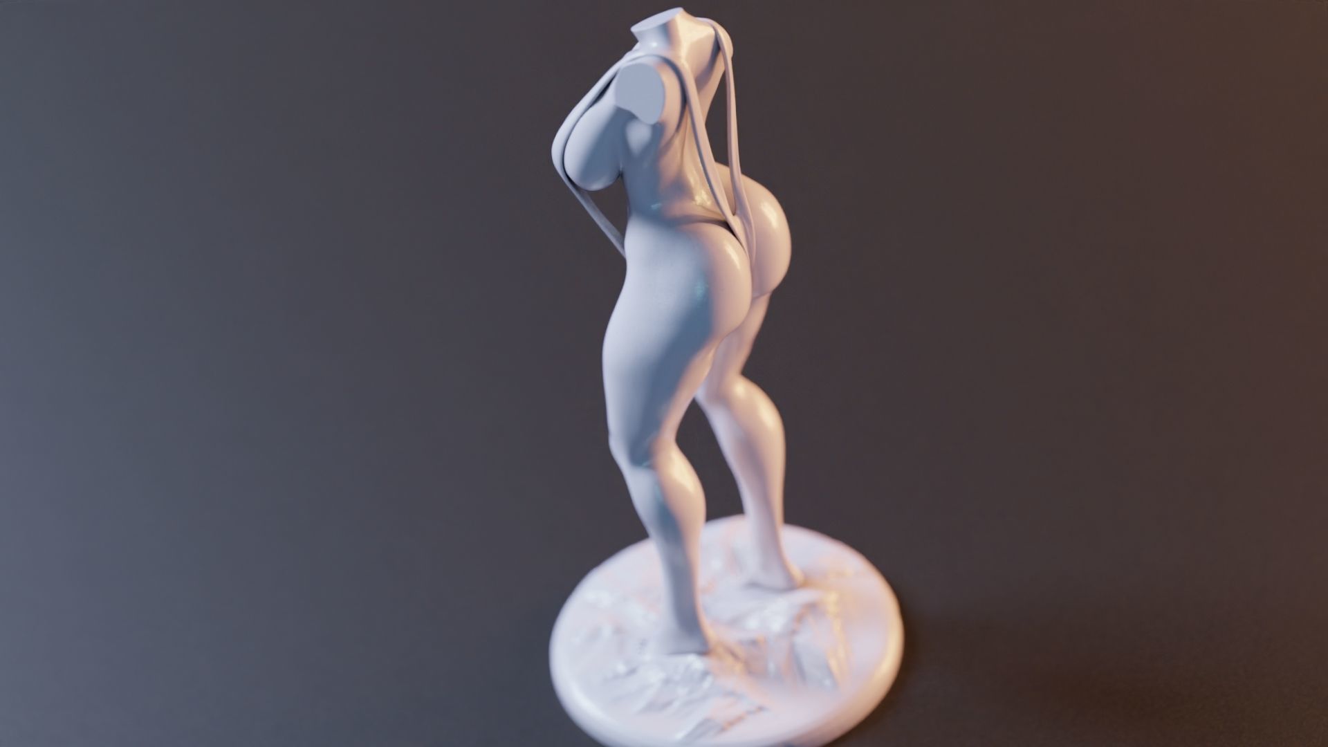 Sexy Woman Statue 11 3D print model_4