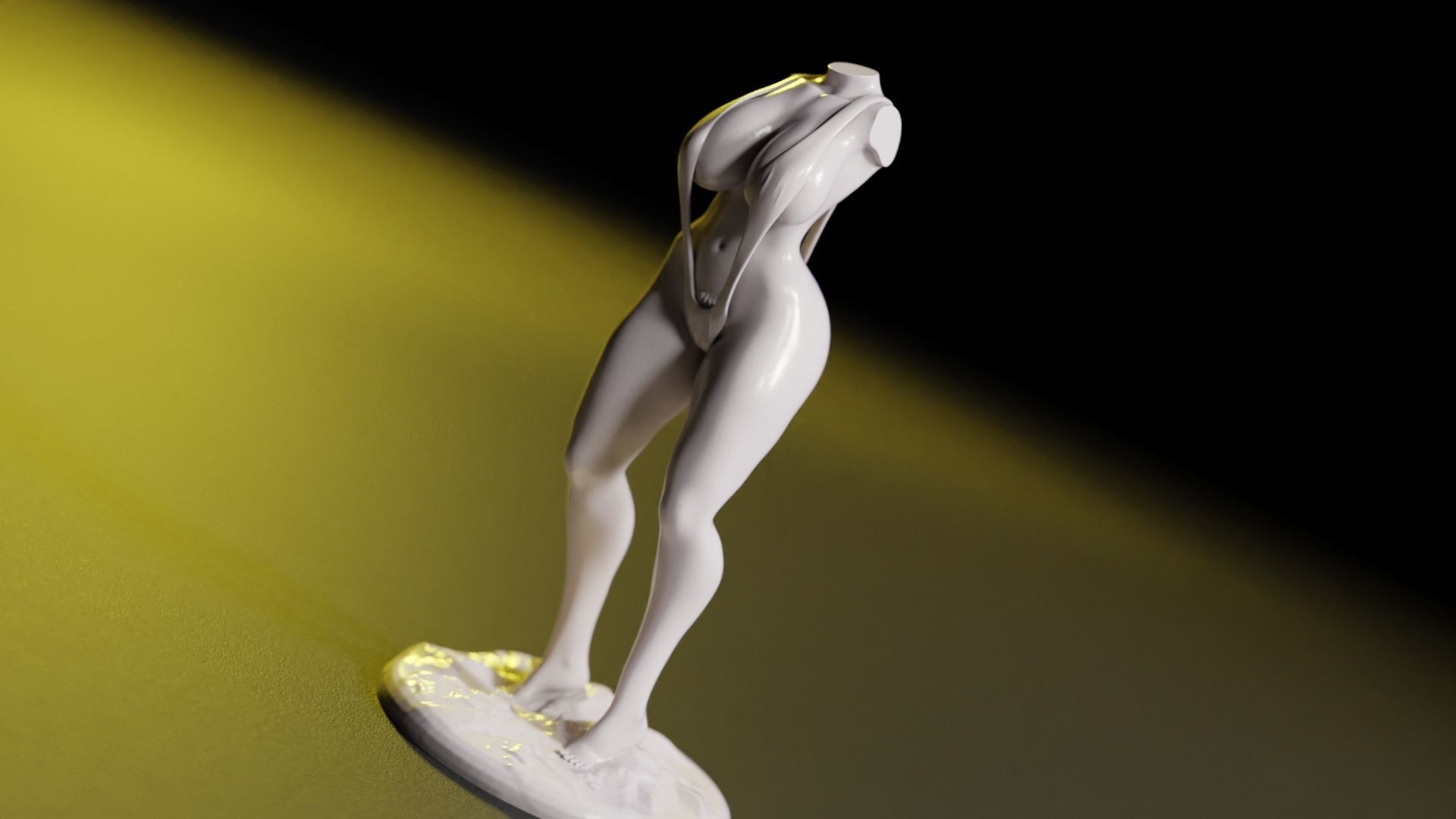 Sexy Woman Statue 11 3D print model_3