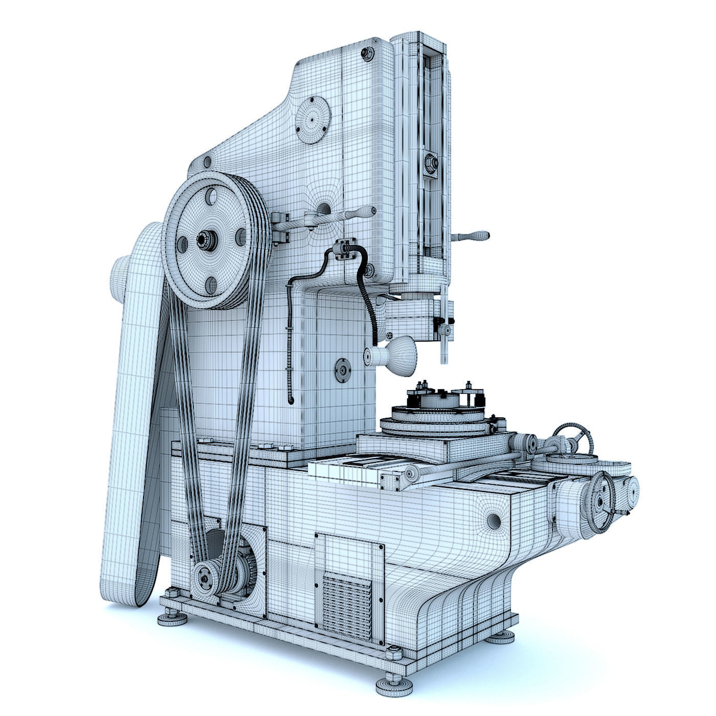 Industrial milling machine tool hydraulic press - Collection two 3D model_25