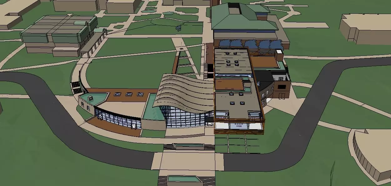 Sketchup Shopping Center M Free 3D model