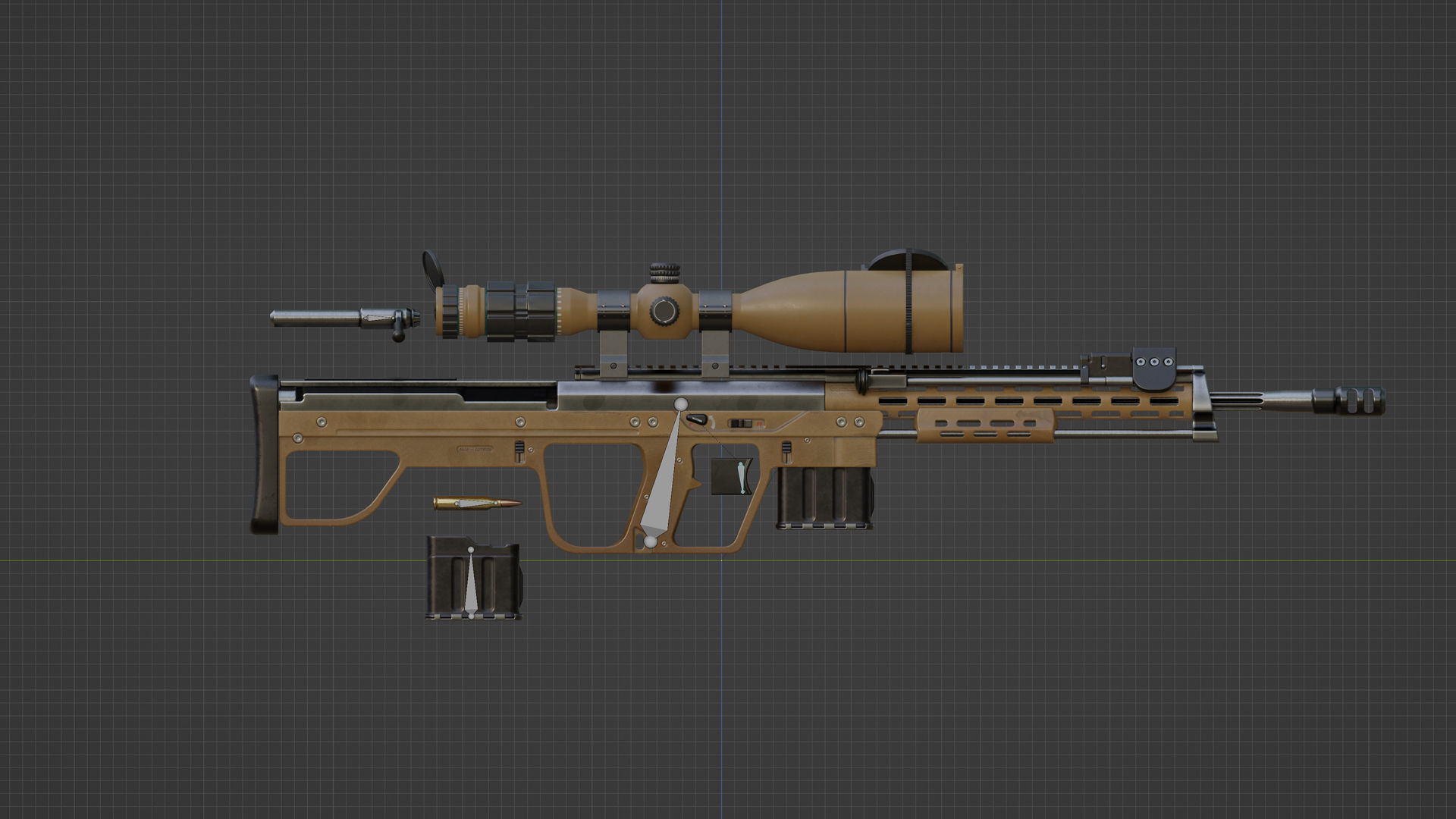 DSR 1 modified Low-poly 3D model_33