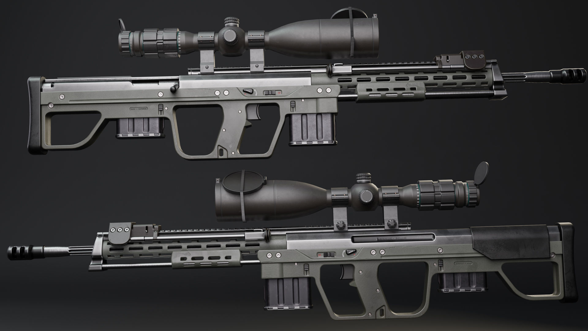 DSR 1 modified Low-poly 3D model_16