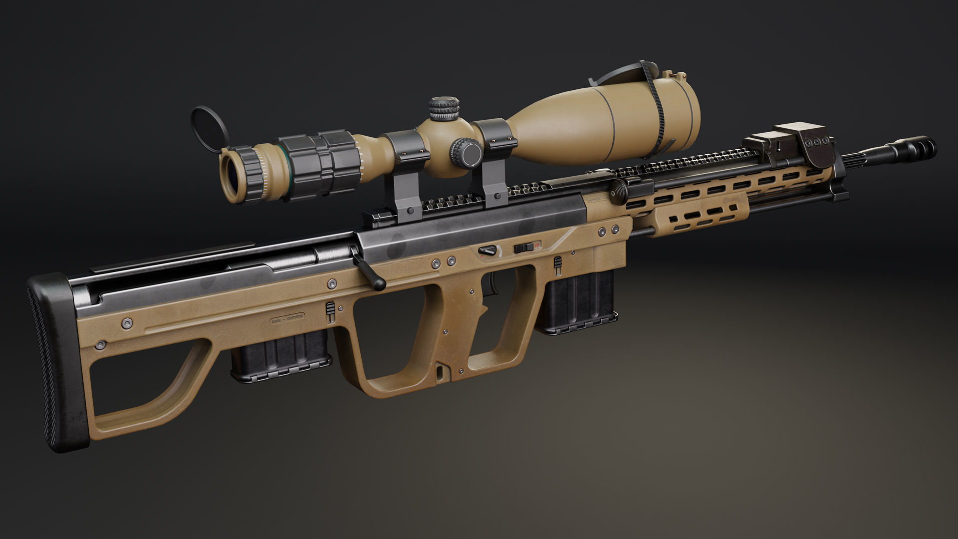 DSR 1 modified Low-poly 3D model_6