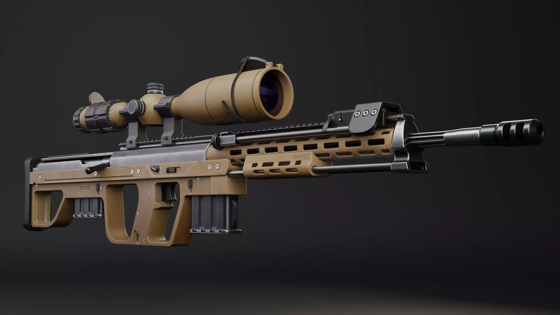 DSR 1 modified Low-poly 3D model_0