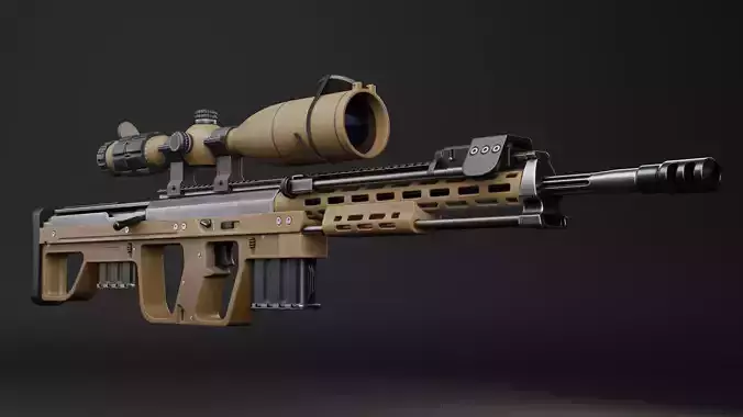DSR 1 modified Low-poly 3D model