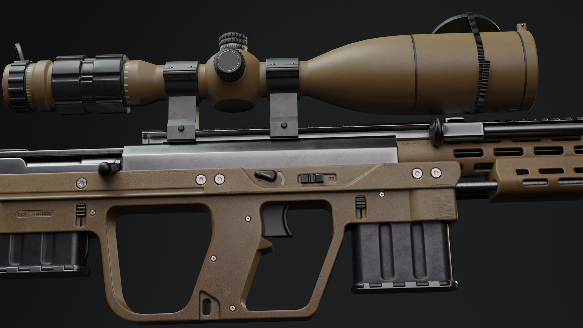 DSR 1 modified Low-poly 3D model_9