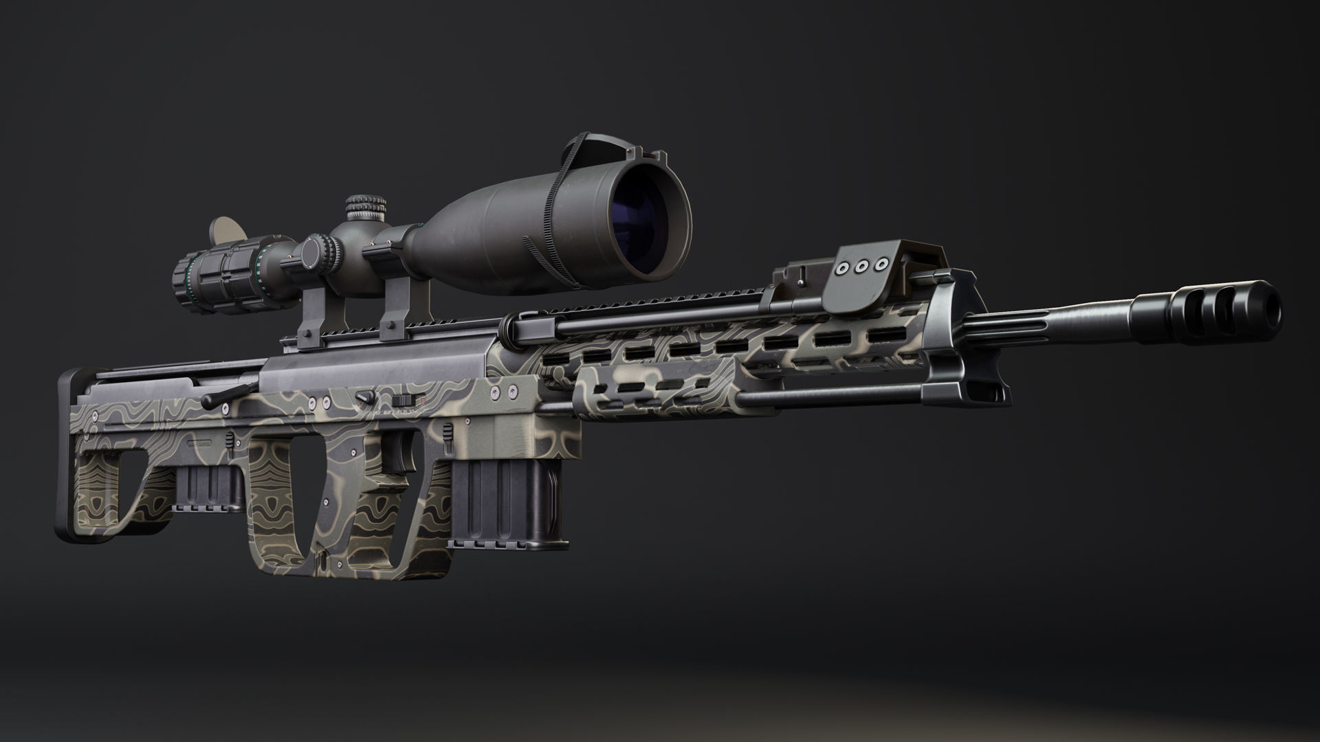 DSR 1 modified Low-poly 3D model_4