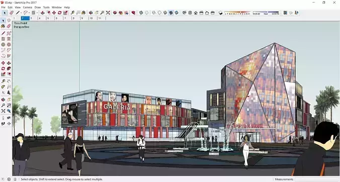Sketchup Shopping Center S5