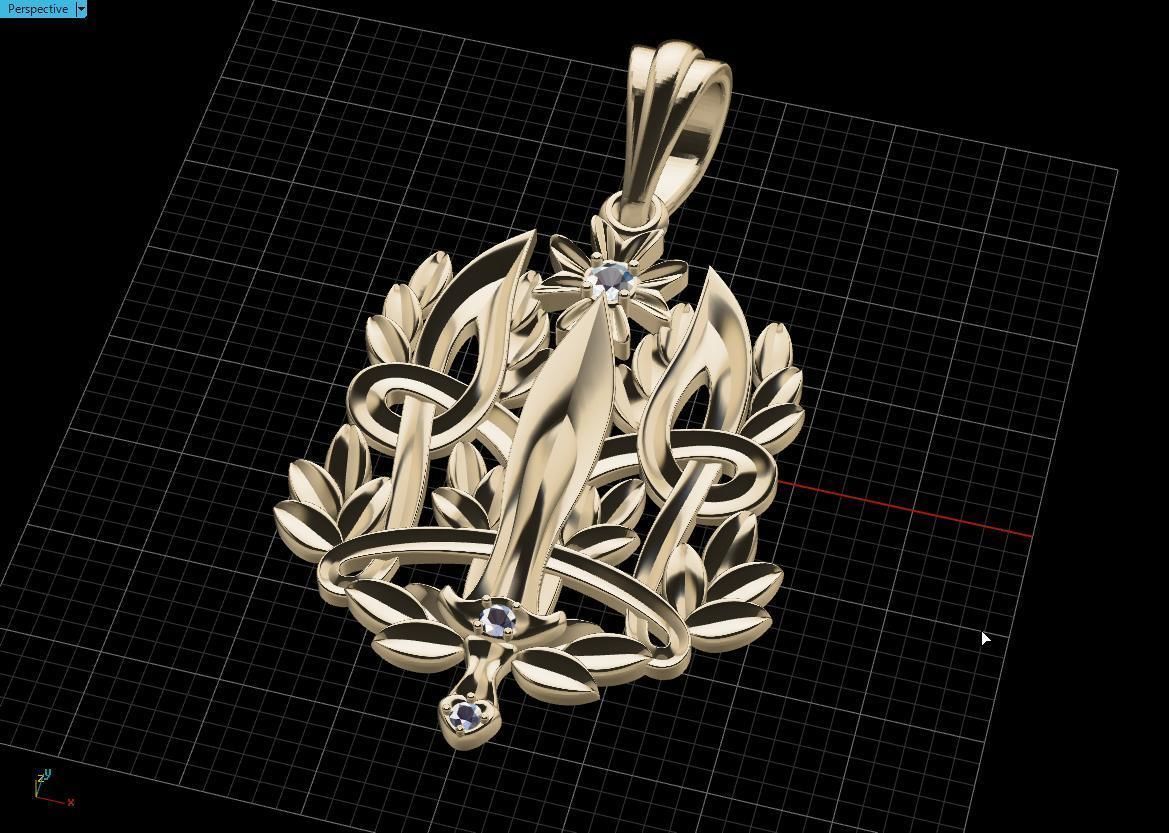 Ukrainian Trident 3D print model_7