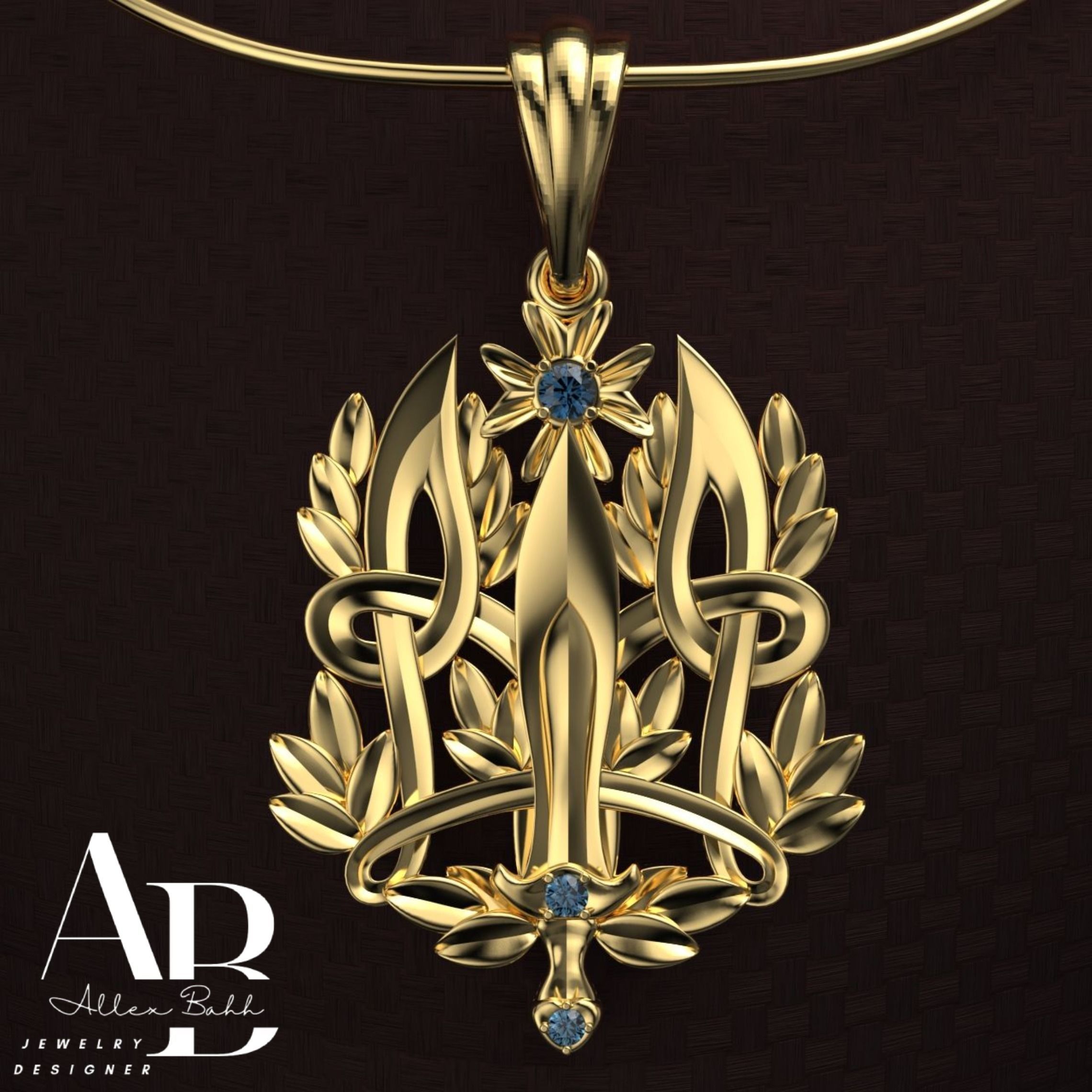 Ukrainian Trident 3D print model_1