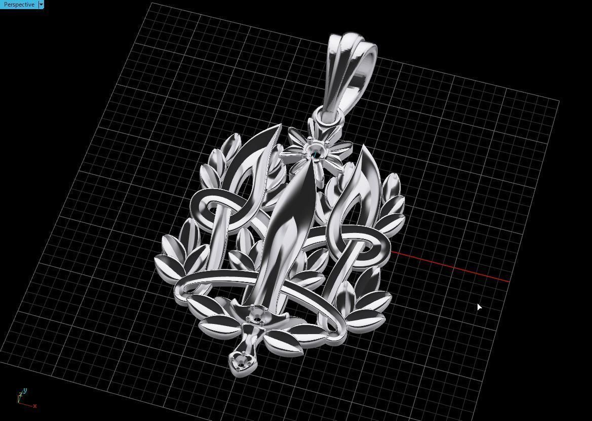 Ukrainian Trident 3D print model_4