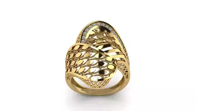 Ring sky pattern 13 3D print model