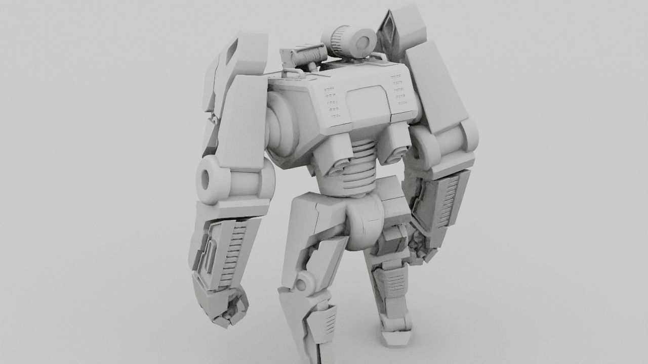 Combat Droid rigged character 3D model_28