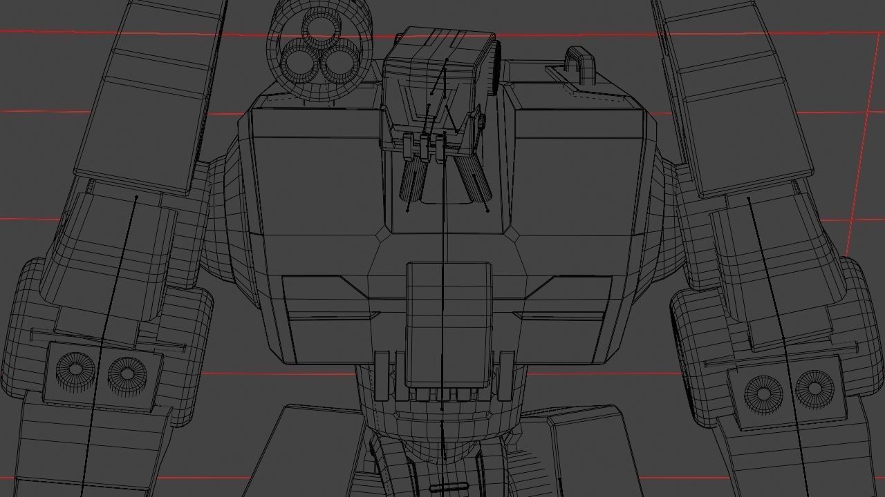 Combat Droid rigged character 3D model_36
