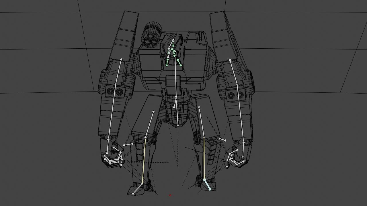 Combat Droid rigged character 3D model_39