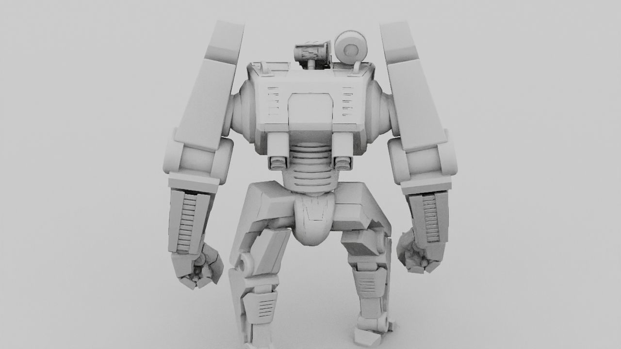 Combat Droid rigged character 3D model_29
