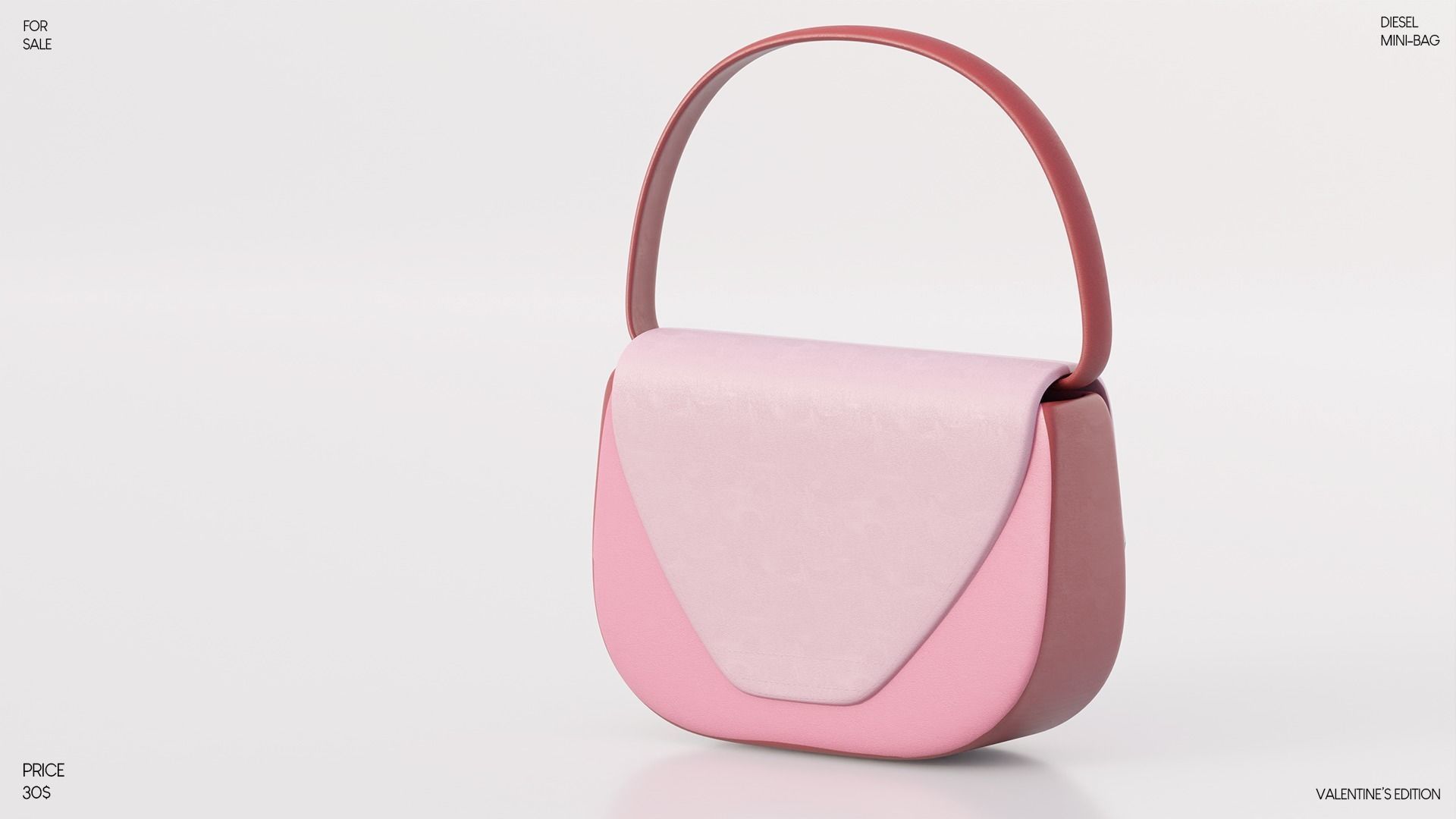 DIESEL MINI-BAG FOR SECONDLIFE Low-poly 3D model_5