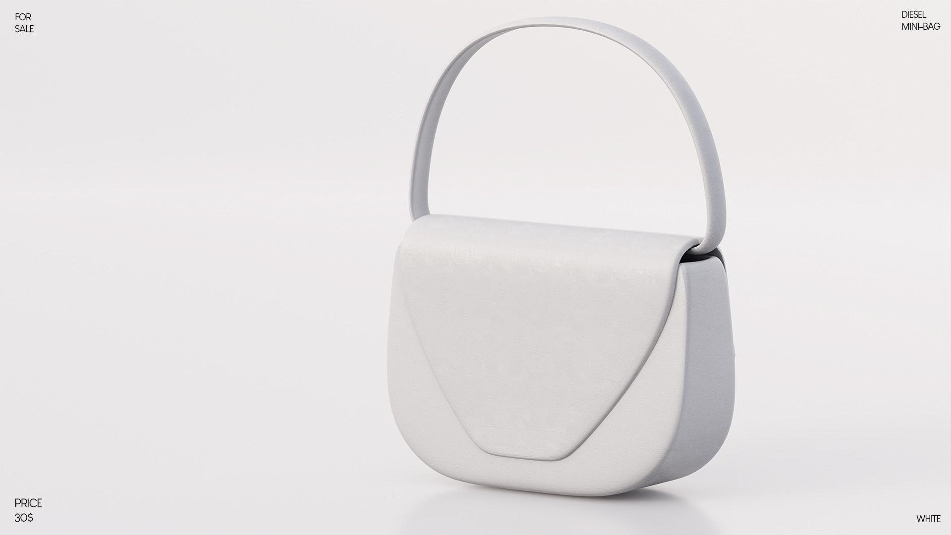 DIESEL MINI-BAG FOR SECONDLIFE Low-poly 3D model_7