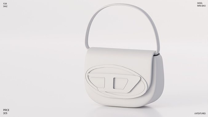 DIESEL MINI-BAG FOR SECONDLIFE Low-poly 3D model