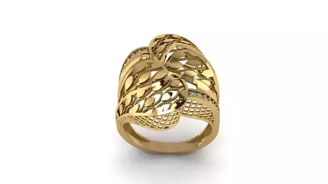 Ring sky pattern 16 3D print model