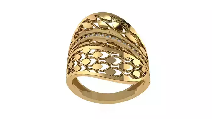 Ring sky pattern 17 3D print model