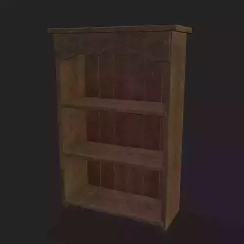 Short Rustic Bedside Book Shelf