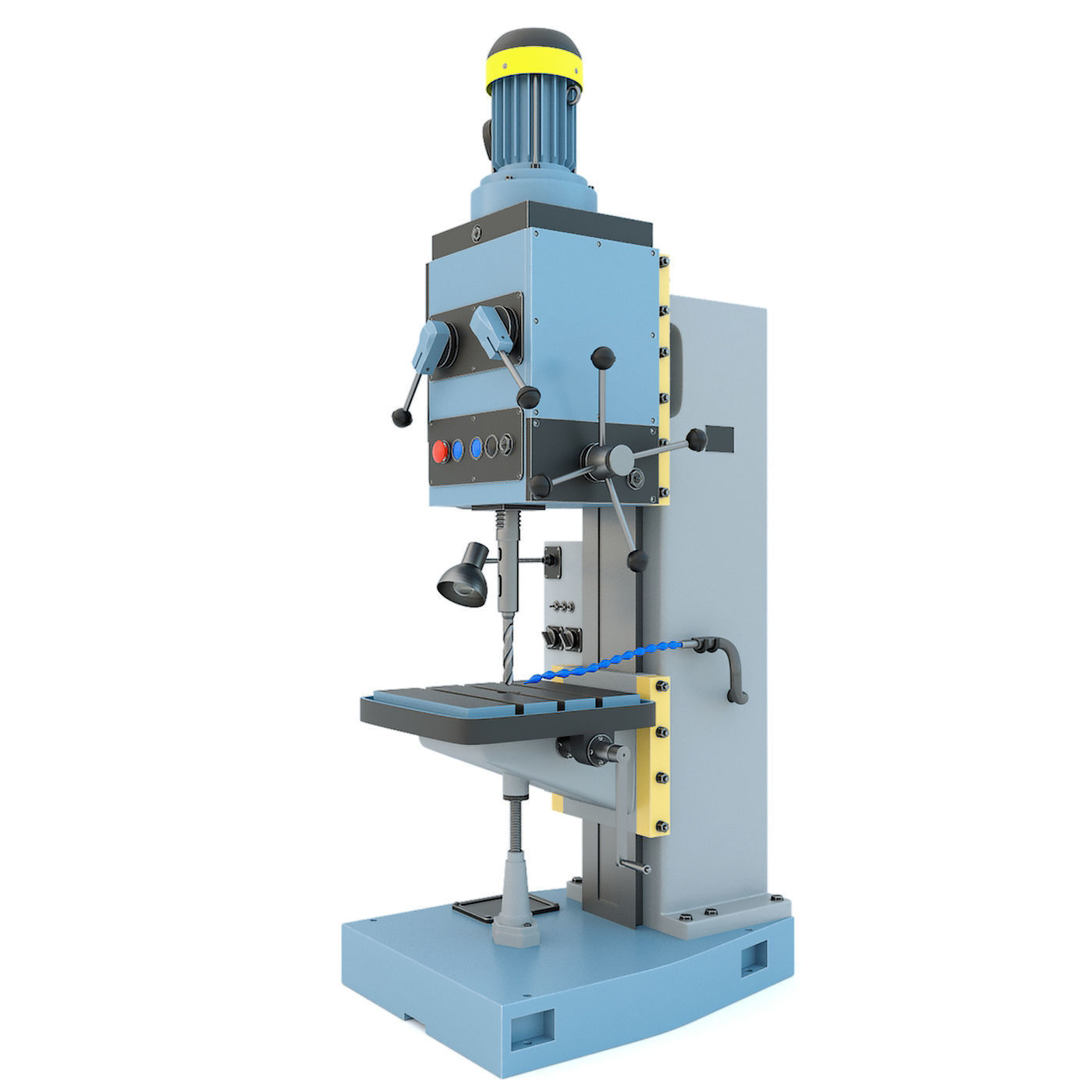 Forging hammer press drilling lathe machine tool - Collection 3D model_13