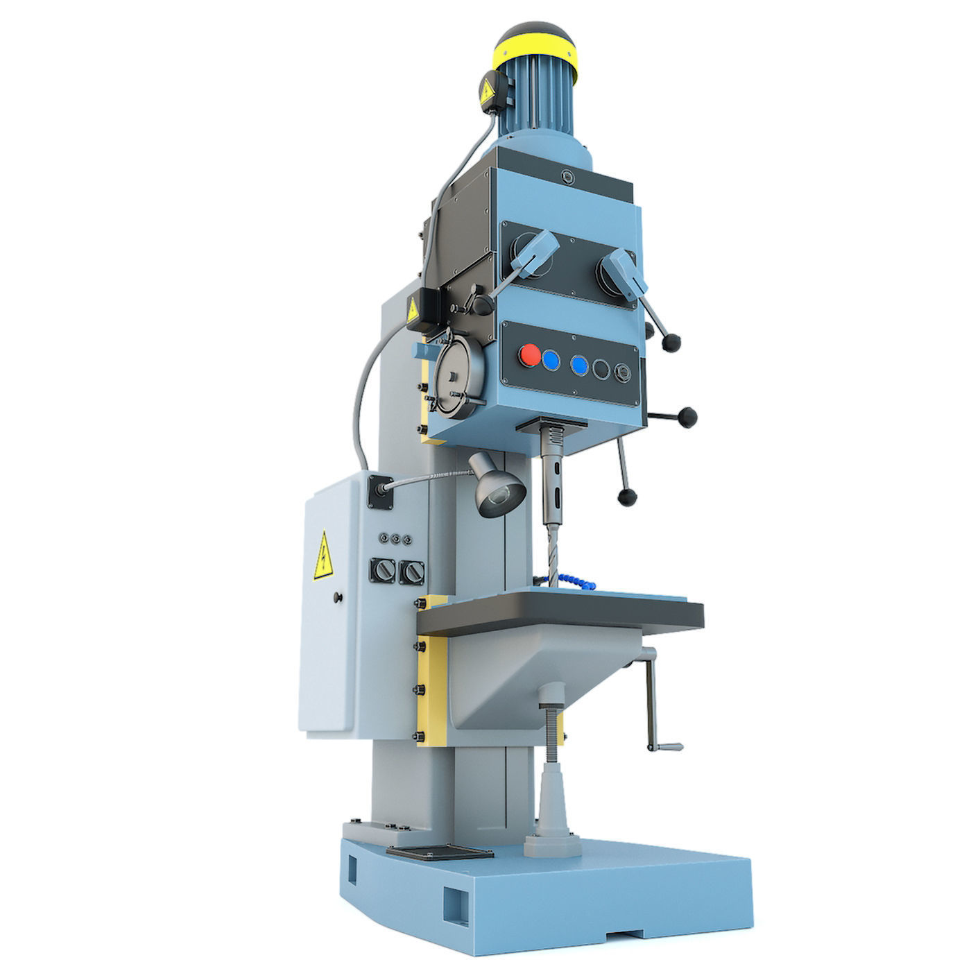 Forging hammer press drilling lathe machine tool - Collection 3D model_12