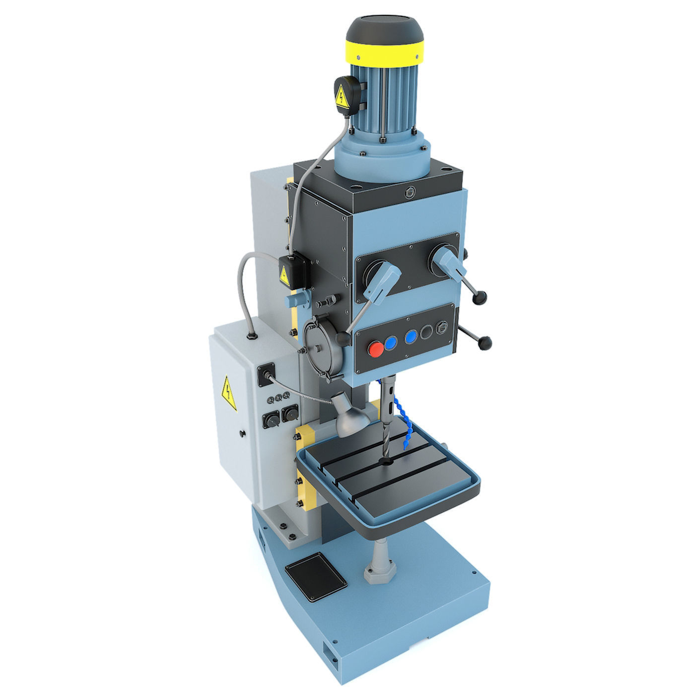 Forging hammer press drilling lathe machine tool - Collection 3D model_14